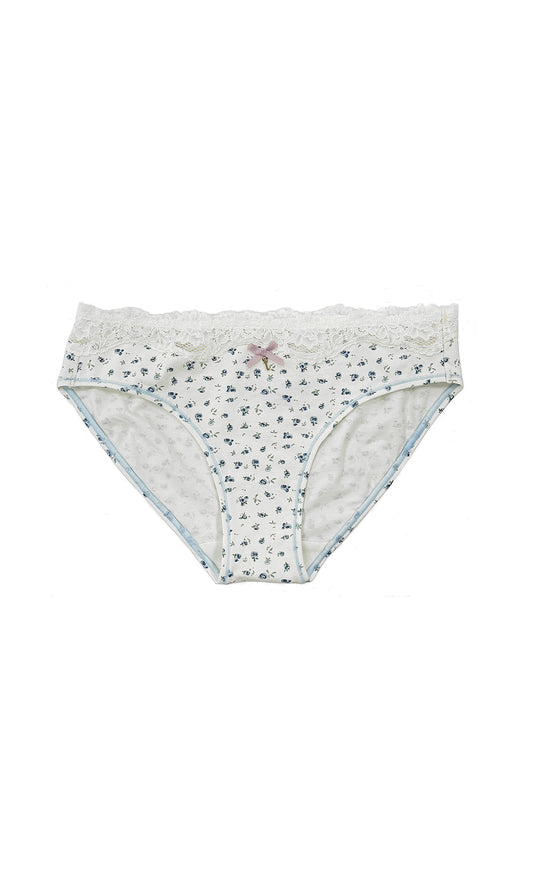 Cotton Bikini Lace Underwear Ditsy Floral