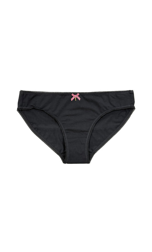 3 Pack Picot Edge Undies Black Edition