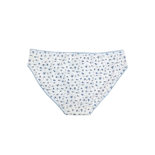 Cotton Picot Edge Bikini Underwear Ditsy Floral