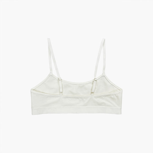 Cotton crop top bra