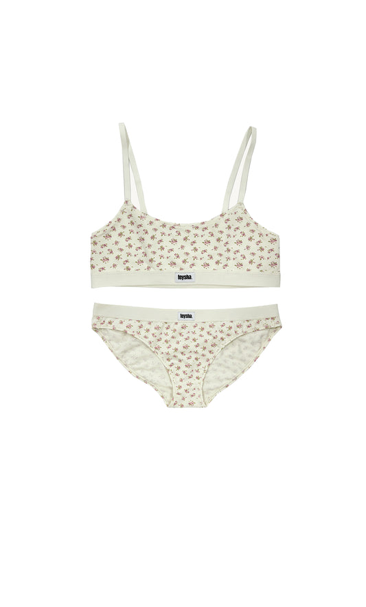 Cotton Vintage Rose Crop Set