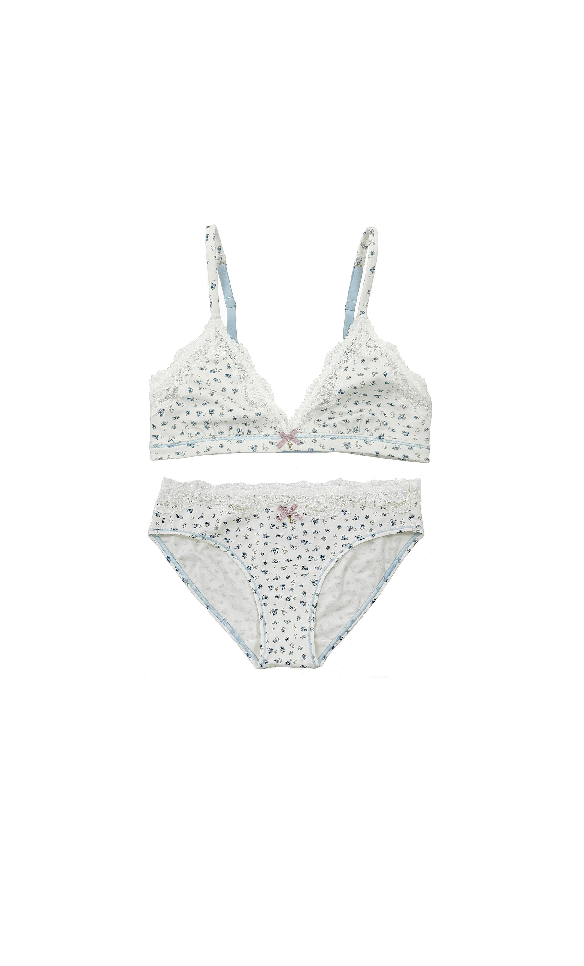 Organic Ditsy Floral Lace Set