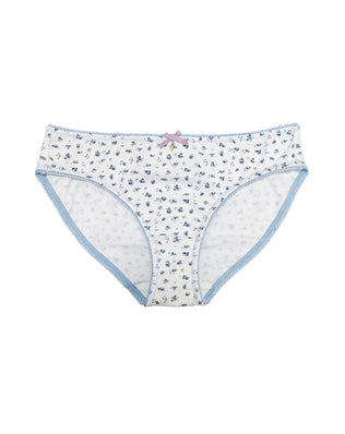 Organic Picot Edge Bikini Underwear Ditsy Floral
