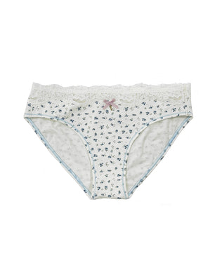 Organic Bikini Lace Underwear Ditsy Floral