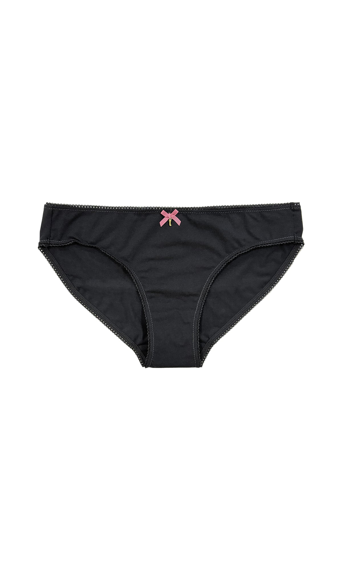 Organic Picot Bikini Underwear Black Edition | teysha