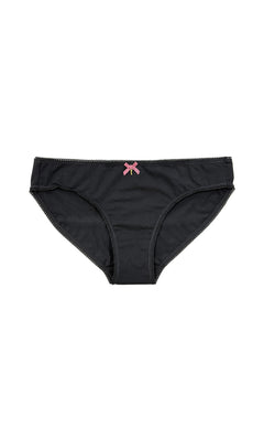 Organic Bikini Picot Edge Black Edition