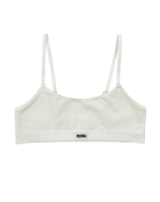Cotton crop top bra