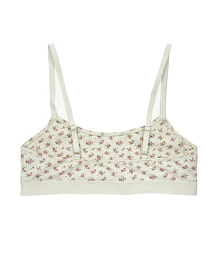 Organic Crop Top Bra Vintage Rose