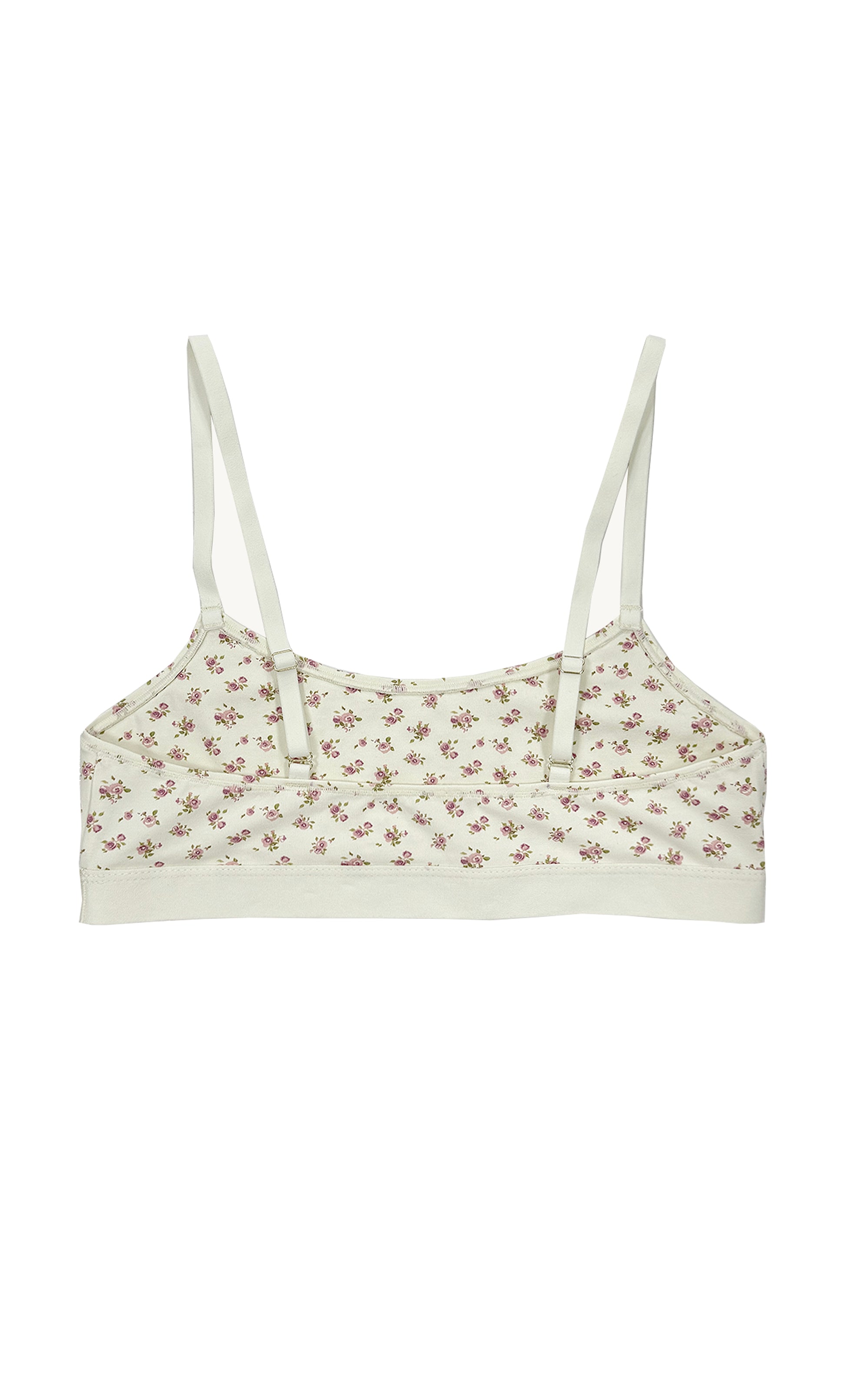 Organic Crop Top Bra Vintage Rose