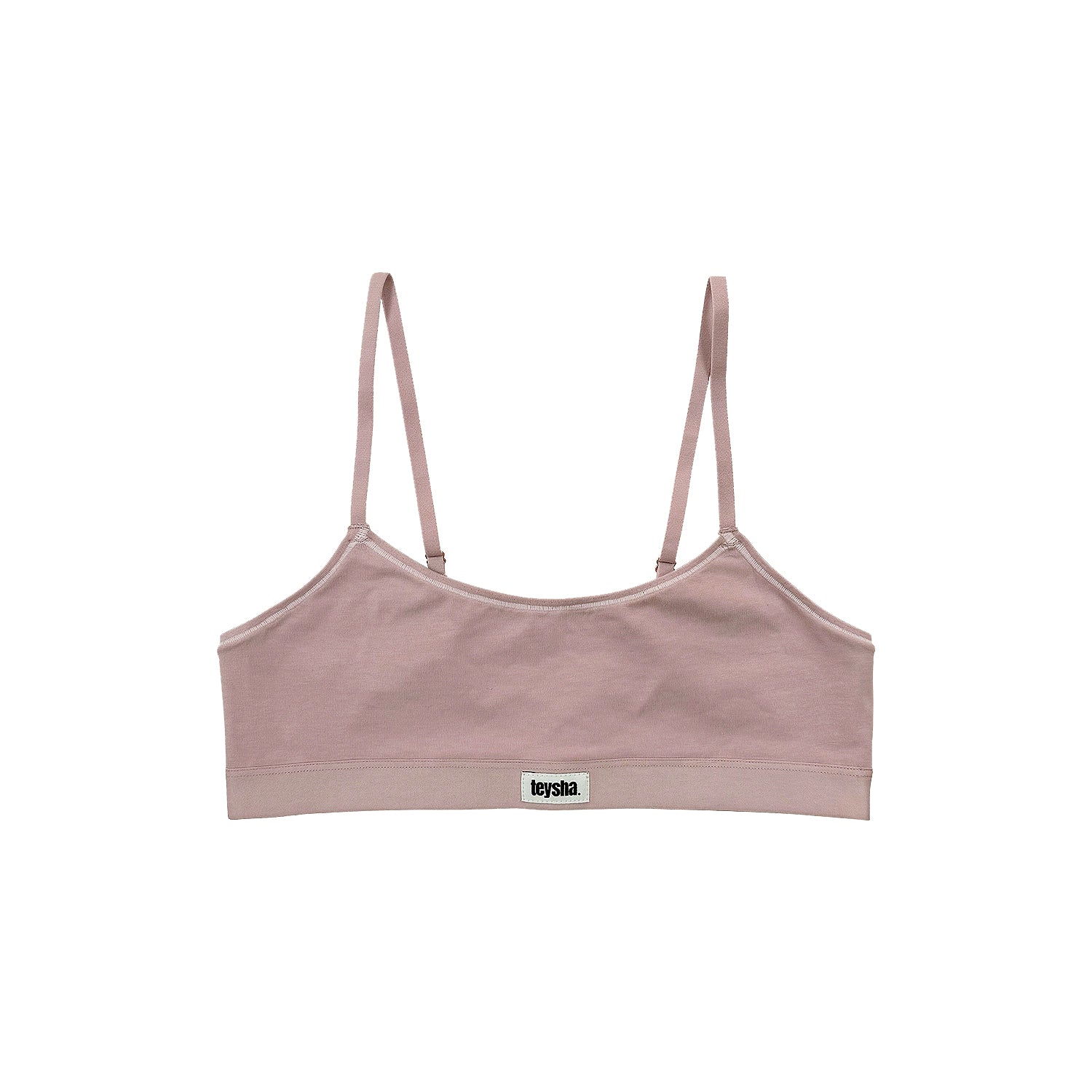 Organic Crop Top Dusty Pink Set