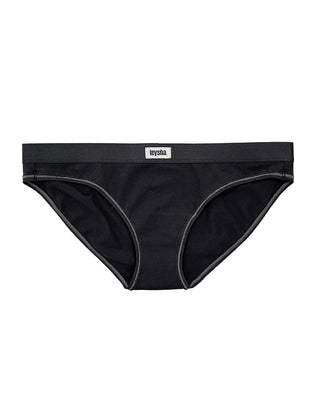 3 Pack Organic Low Rise Cut Underwear Black
