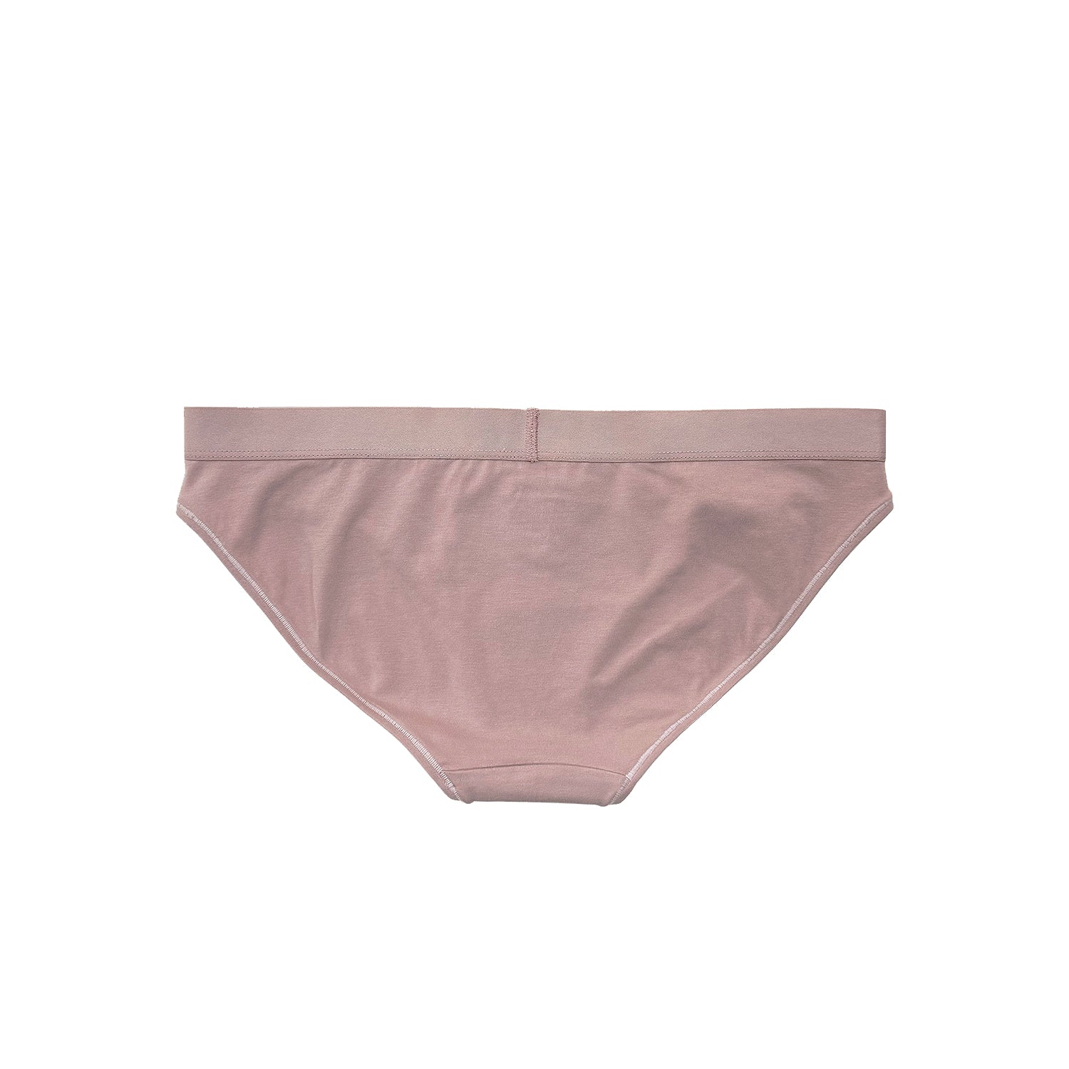 Teysha organic cotton bikini briefs in dusty pink, back view — GOTS-certified soft underwear for tween girls