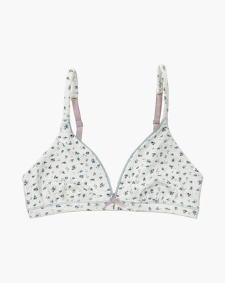 Organic Triangle Bra Ditsy Floral