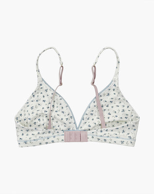 Organic Triangle Bra Ditsy Floral
