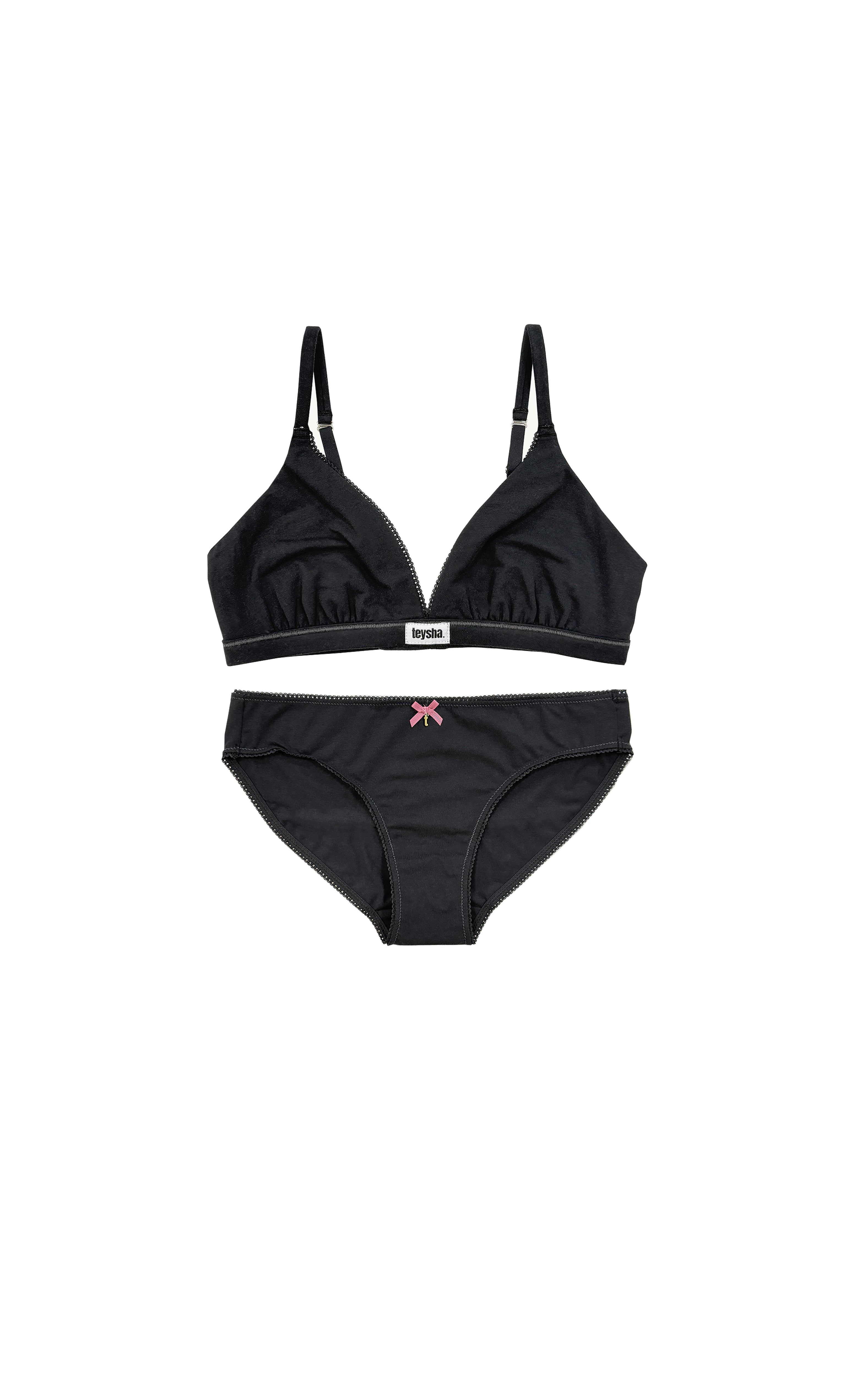 teysha Organic Triangle Black Edition Set – for teen girls