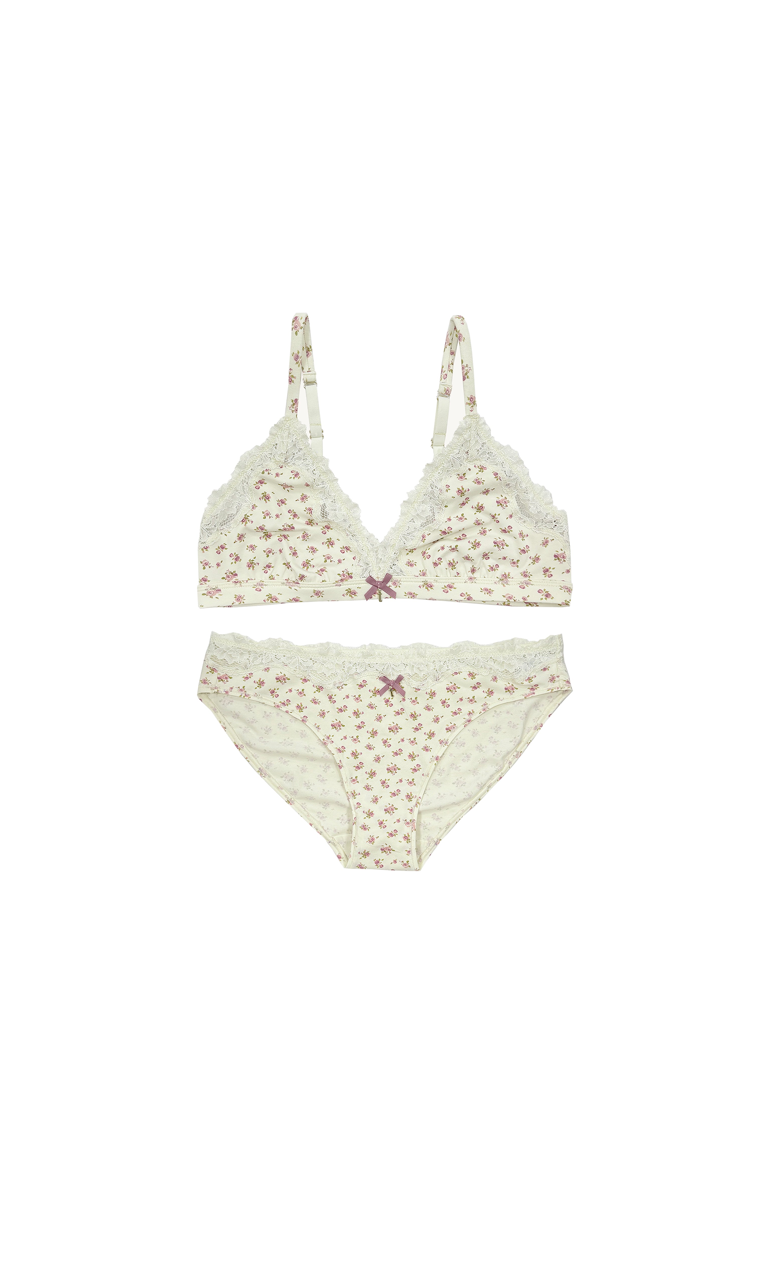 teysha Organic Vintage Rose Lace Set – for teen girls