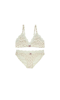 Organic Vintage Rose Lace Set