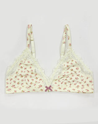 Cotton Vintage Rose Lace Set