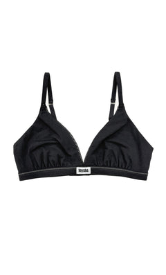 Organic Triangle Bra Black Edition